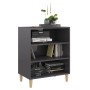 Aparador de madera contrachapada gris brillante 57x35x70 cm de vidaXL, Aparadores - Ref: Foro24-806057, Precio: 47,77 €, Desc...
