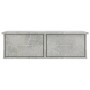 Estante cajones para pared contrachapada hormigón 60x26x18,5cm en Estanterías | Comprar online en Foru.es