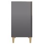 Aparador de madera contrachapada gris brillante 57x35x70 cm de vidaXL, Aparadores - Ref: Foro24-806057, Precio: 47,77 €, Desc...