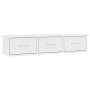 Estante cajones para pared contrachapada blanco 88x26x18,5 cm en Estanterías | Comprar online en Foru.es