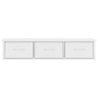 Estante cajones para pared contrachapada blanco 88x26x18,5 cm en Estanterías | Comprar online en Foru.es