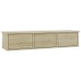 Estante de cajones para pared contrachapada roble 88x26x18,5cm en Estanterías | Comprar online en Foru.es