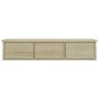 Estante de cajones para pared contrachapada roble 88x26x18,5cm en Estanterías | Comprar online en Foru.es