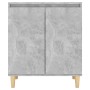 Aparador y patas madera contrachapada gris hormigón 60x35x70 cm de vidaXL, Aparadores - Ref: Foro24-806071, Precio: 61,35 €, ...