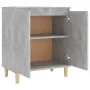 Aparador y patas madera contrachapada gris hormigón 60x35x70 cm de vidaXL, Aparadores - Ref: Foro24-806071, Precio: 60,79 €, ...