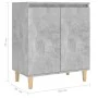 Aparador y patas madera contrachapada gris hormigón 60x35x70 cm de vidaXL, Aparadores - Ref: Foro24-806071, Precio: 60,79 €, ...
