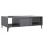 Mesa de centro madera contrachapada gris brillo 103,5x60x35 cm de vidaXL, Mesas de centro - Ref: Foro24-806030, Precio: 49,22...