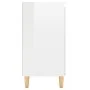 Aparador y patas madera contrachapada blanco brillo 60x35x70 cm de vidaXL, Aparadores - Ref: Foro24-806073, Precio: 74,35 €, ...