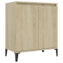 Aparador de madera contrachapada color roble Sonoma 60x35x70 cm de vidaXL, Aparadores - Ref: Foro24-806079, Precio: 60,09 €, ...