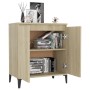 Aparador de madera contrachapada color roble Sonoma 60x35x70 cm de vidaXL, Aparadores - Ref: Foro24-806079, Precio: 60,09 €, ...