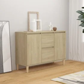 Aparador madera de ingeniería roble Sonoma 101x35x70 cm de vidaXL, Aparadores - Ref: Foro24-806106, Precio: 92,64 €, Descuent...