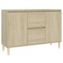 Aparador madera de ingeniería roble Sonoma 101x35x70 cm de vidaXL, Aparadores - Ref: Foro24-806106, Precio: 90,16 €, Descuent...