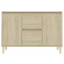Aparador madera de ingeniería roble Sonoma 101x35x70 cm de vidaXL, Aparadores - Ref: Foro24-806106, Precio: 90,16 €, Descuent...