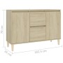 Aparador madera de ingeniería roble Sonoma 101x35x70 cm de vidaXL, Aparadores - Ref: Foro24-806106, Precio: 90,16 €, Descuent...