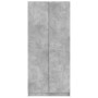 Armario de madera contrachapada gris hormigón 80x52x180 cm en Armarios roperos | Comprar online en Foru.es