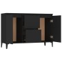Aparador de madera contrachapada negro 104x35x70 cm de vidaXL, Aparadores - Ref: Foro24-806113, Precio: 93,79 €, Descuento: %