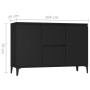 Aparador de madera contrachapada negro 104x35x70 cm de vidaXL, Aparadores - Ref: Foro24-806113, Precio: 93,79 €, Descuento: %