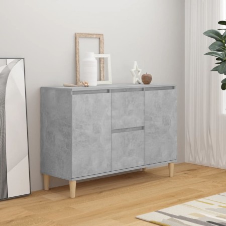 Aparador madera de ingeniería gris hormigón 101x35x70 cm de vidaXL, Aparadores - Ref: Foro24-806107, Precio: 89,94 €, Descuen...