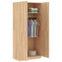 Armario de madera contrachapada color roble Sonoma 90x52x200 cm en Armarios roperos | Comprar online en Foru.es