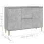 Aparador madera de ingeniería gris hormigón 101x35x70 cm de vidaXL, Aparadores - Ref: Foro24-806107, Precio: 86,42 €, Descuen...