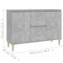 Aparador madera de ingeniería gris hormigón 101x35x70 cm de vidaXL, Aparadores - Ref: Foro24-806107, Precio: 89,94 €, Descuen...