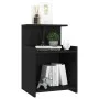 Mesita de noche madera contrachapada negro 40x35x60 cm de vidaXL, Mesitas de noche - Ref: Foro24-806177, Precio: 34,32 €, Des...