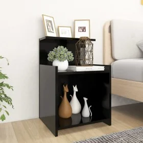 Bedside tables 2 units plywood black 40x35x60 cm by vidaXL, Nightstands - Ref: Foro24-806178, Price: 53,65 €, Discount: %