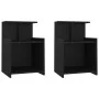 Bedside tables 2 units plywood black 40x35x60 cm by vidaXL, Nightstands - Ref: Foro24-806178, Price: 53,65 €, Discount: %