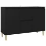 Aparador de madera ingeniería negro 101x35x70 cm de vidaXL, Aparadores - Ref: Foro24-806104, Precio: 89,95 €, Descuento: %