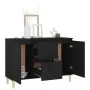 Aparador de madera ingeniería negro 101x35x70 cm de vidaXL, Aparadores - Ref: Foro24-806104, Precio: 89,95 €, Descuento: %