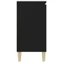 Aparador de madera ingeniería negro 101x35x70 cm de vidaXL, Aparadores - Ref: Foro24-806104, Precio: 89,95 €, Descuento: %