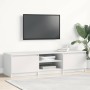 Mueble para TV madera contrachapada blanco 140x40x35,5 cm en Muebles TV | Comprar online en Foru.es