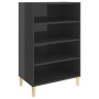 Aparador de madera contrachapada gris brillante 57x35x90 cm de vidaXL, Aparadores - Ref: Foro24-806129, Precio: 43,54 €, Desc...