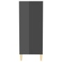 Aparador de madera contrachapada gris brillante 57x35x90 cm de vidaXL, Aparadores - Ref: Foro24-806129, Precio: 43,54 €, Desc...