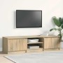Mueble TV madera contrachapada color roble Sonoma 140x40x35,5cm en Muebles TV | Comprar online en Foru.es