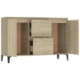 Aparador madera contrachapada color roble Sonoma 104x35x70 cm de vidaXL, Aparadores - Ref: Foro24-806115, Precio: 95,14 €, De...