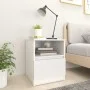 Mesita de noche blanco madera contrachapada 40x40x50 cm de vidaXL, Mesitas de noche - Ref: Foro24-806157, Precio: 46,48 €, De...