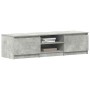 Mueble de TV madera contrachapada gris hormigón 140x40x35,5 cm en Muebles TV | Comprar online en Foru.es