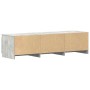 Mueble de TV madera contrachapada gris hormigón 140x40x35,5 cm en Muebles TV | Comprar online en Foru.es