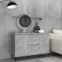 Aparador de madera contrachapada gris hormigón 104x35x70 cm de vidaXL, Aparadores - Ref: Foro24-806116, Precio: 90,85 €, Desc...