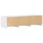 Mueble TV madera contrachapada blanco brillante 140x40x35,5cm en Muebles TV | Comprar online en Foru.es