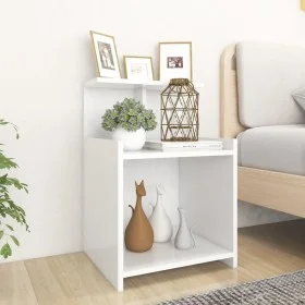 Mesitas de noche 2 uds madera contrachapada blanco 40x35x60 cm de vidaXL, Mesitas de noche - Ref: Foro24-806176, Precio: 52,2...