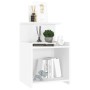 Mesitas de noche 2 uds madera contrachapada blanco 40x35x60 cm de vidaXL, Mesitas de noche - Ref: Foro24-806176, Precio: 53,0...
