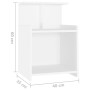 Mesitas de noche 2 uds madera contrachapada blanco 40x35x60 cm de vidaXL, Mesitas de noche - Ref: Foro24-806176, Precio: 53,0...
