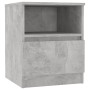 Mesita de noche madera ingeniería gris hormigón 40x40x50 cm de vidaXL, Mesitas de noche - Ref: Foro24-806165, Precio: 35,51 €...