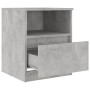 Mesita de noche madera ingeniería gris hormigón 40x40x50 cm de vidaXL, Mesitas de noche - Ref: Foro24-806165, Precio: 35,51 €...