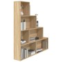 Estantería madera contrachapada color roble Sonoma 155x24x160cm en Librerías y estanterías | Comprar online en Foru.es