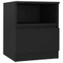 Mesita de noche madera contrachapada negro 40x40x50 cm de vidaXL, Mesitas de noche - Ref: Foro24-806159, Precio: 41,22 €, Des...