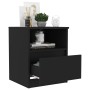 Mesita de noche madera contrachapada negro 40x40x50 cm de vidaXL, Mesitas de noche - Ref: Foro24-806159, Precio: 41,78 €, Des...