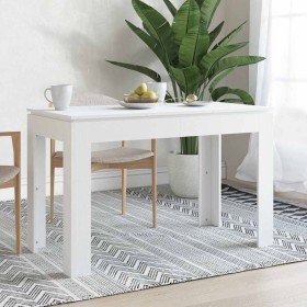 Mesa de comedor de madera contrachapada blanco 120x60x76 cm en Mesas de comedor | Comprar online en Foru.es